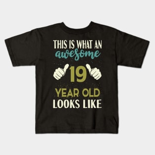 19 year old Birthday Kids T-Shirt